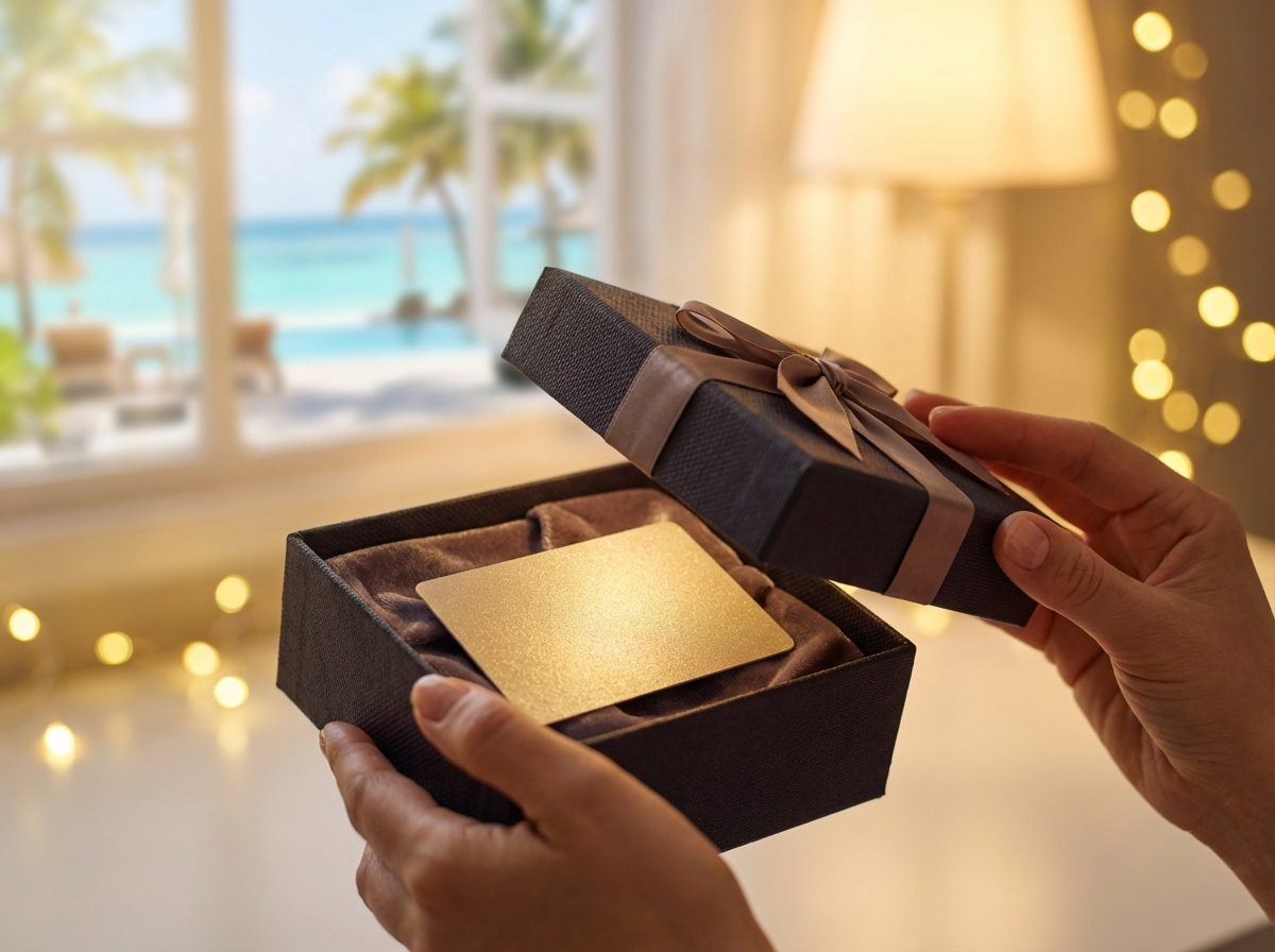 Travel certificate gift